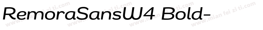 RemoraSansW4 Bold字体转换